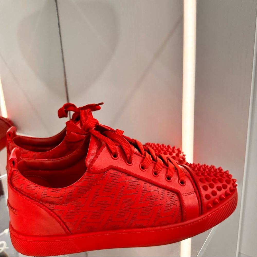 Christian Louboutin Red Spiked sneakers Men’s Sz 42